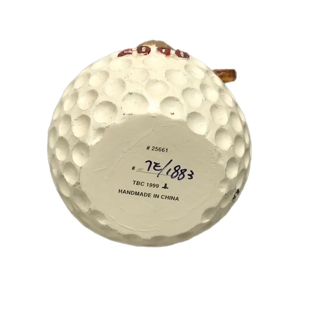 Boyds Bears‎ Birdie .. Fore! 20th Anniversary Handmade Ornament Golf Angel w/Box